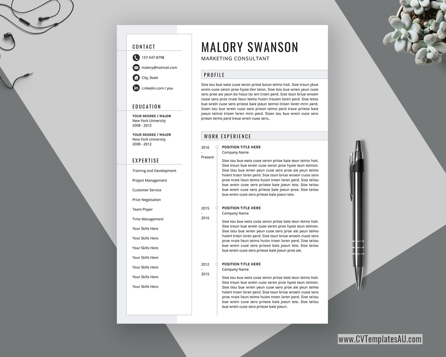 download resume templates for microsoft word mac